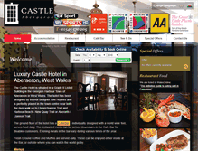 Tablet Screenshot of castle-hotel-aberaeron.co.uk